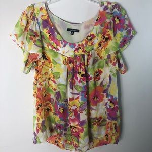 Rafaella multicolor blouse Size M